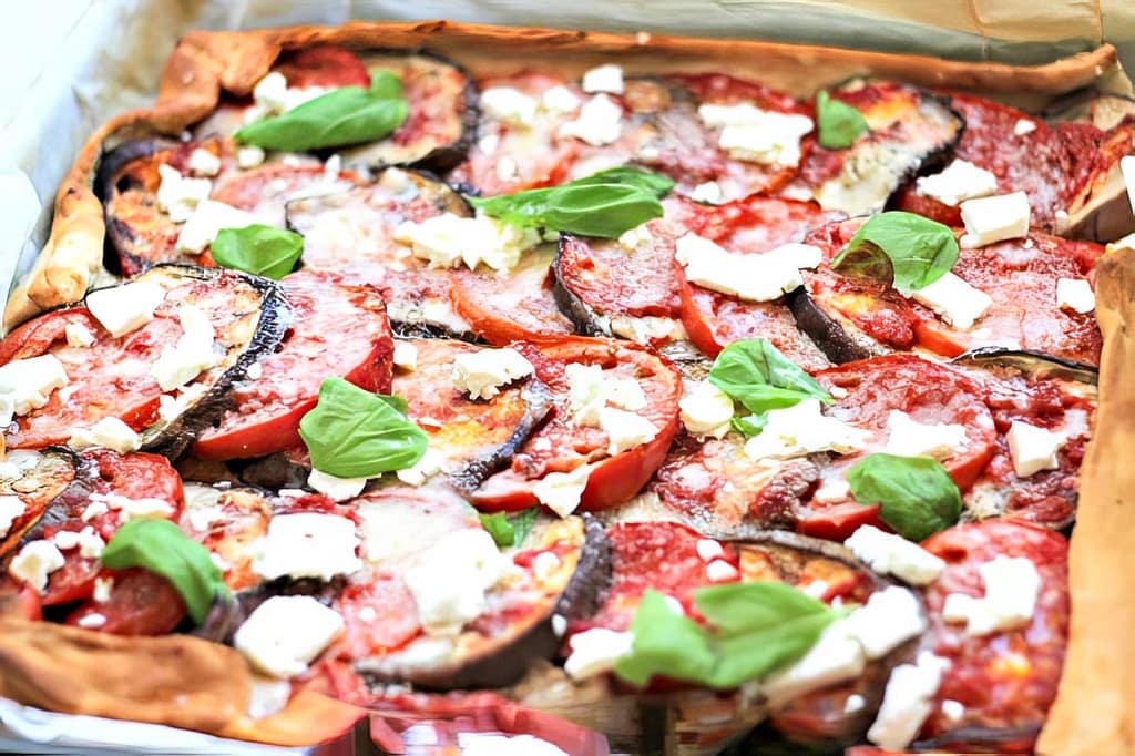 TORTA DI MELANZANE E POMODORI