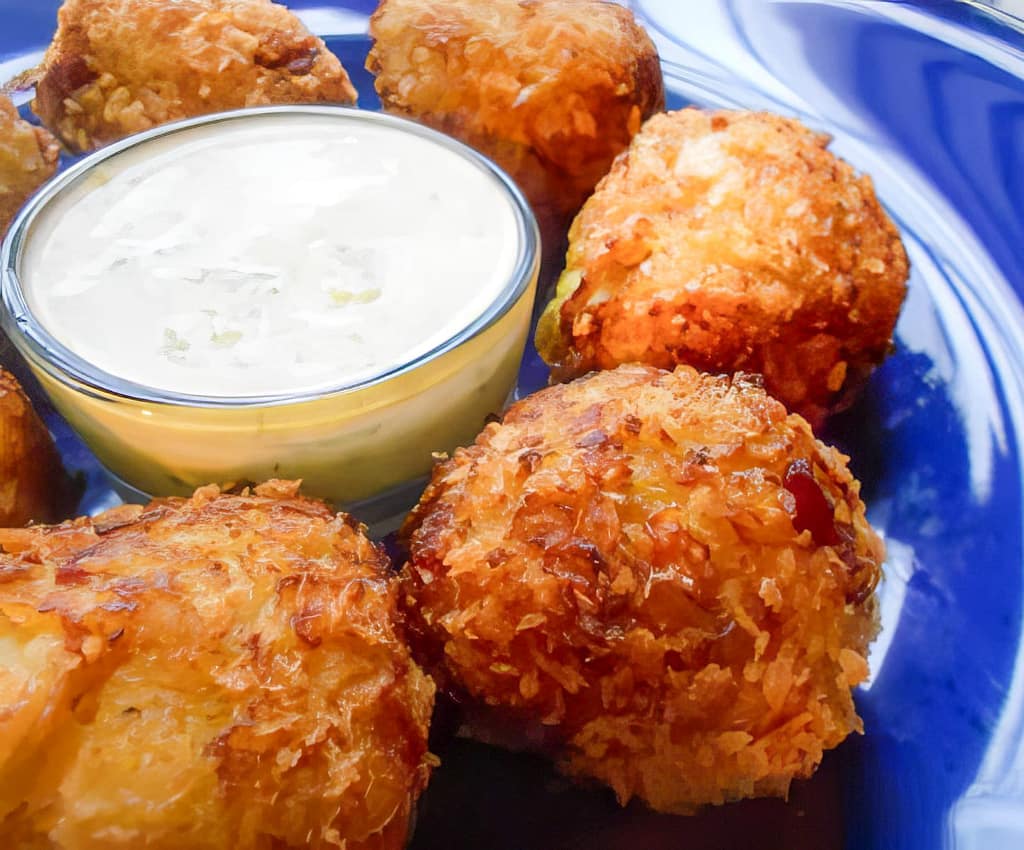 Polpette di Cavolo Profumate al Curry con Salsa di Porro