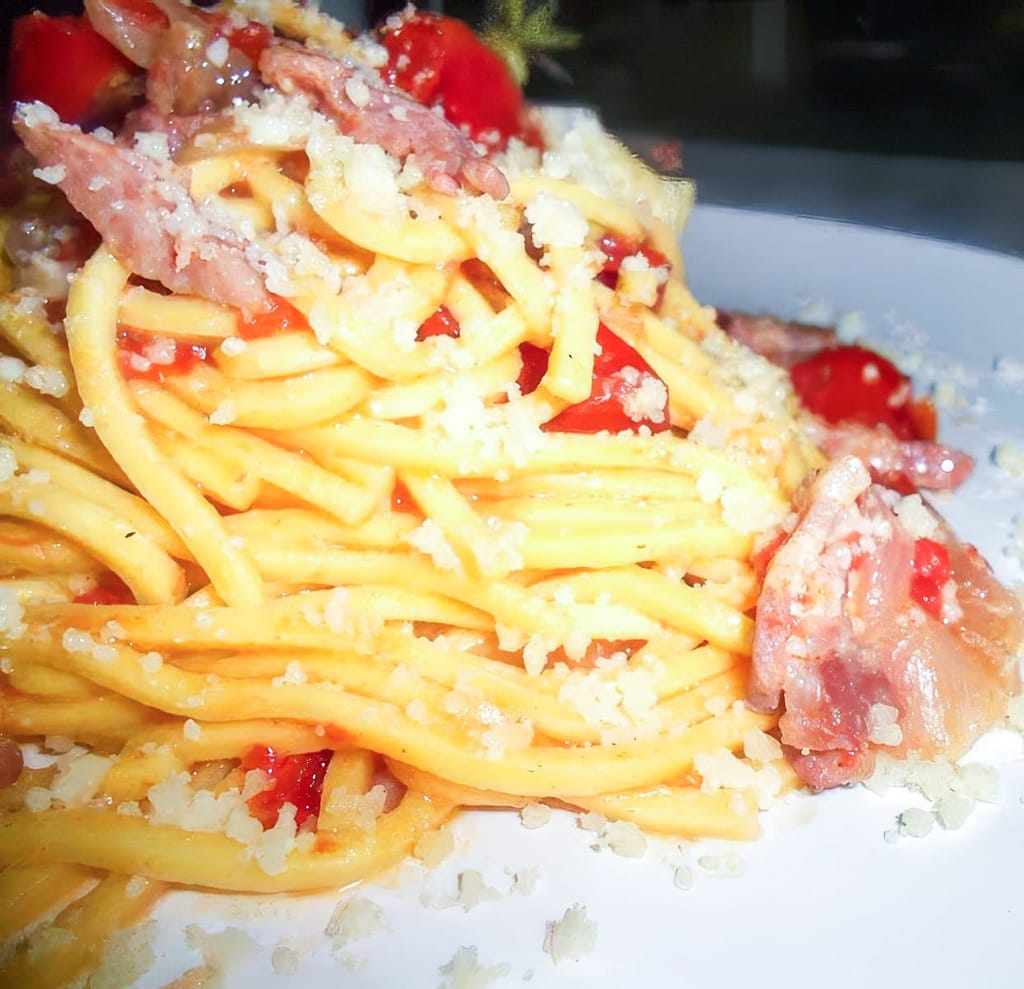 Spaghetti alla Chitarra...quasi Matriciana