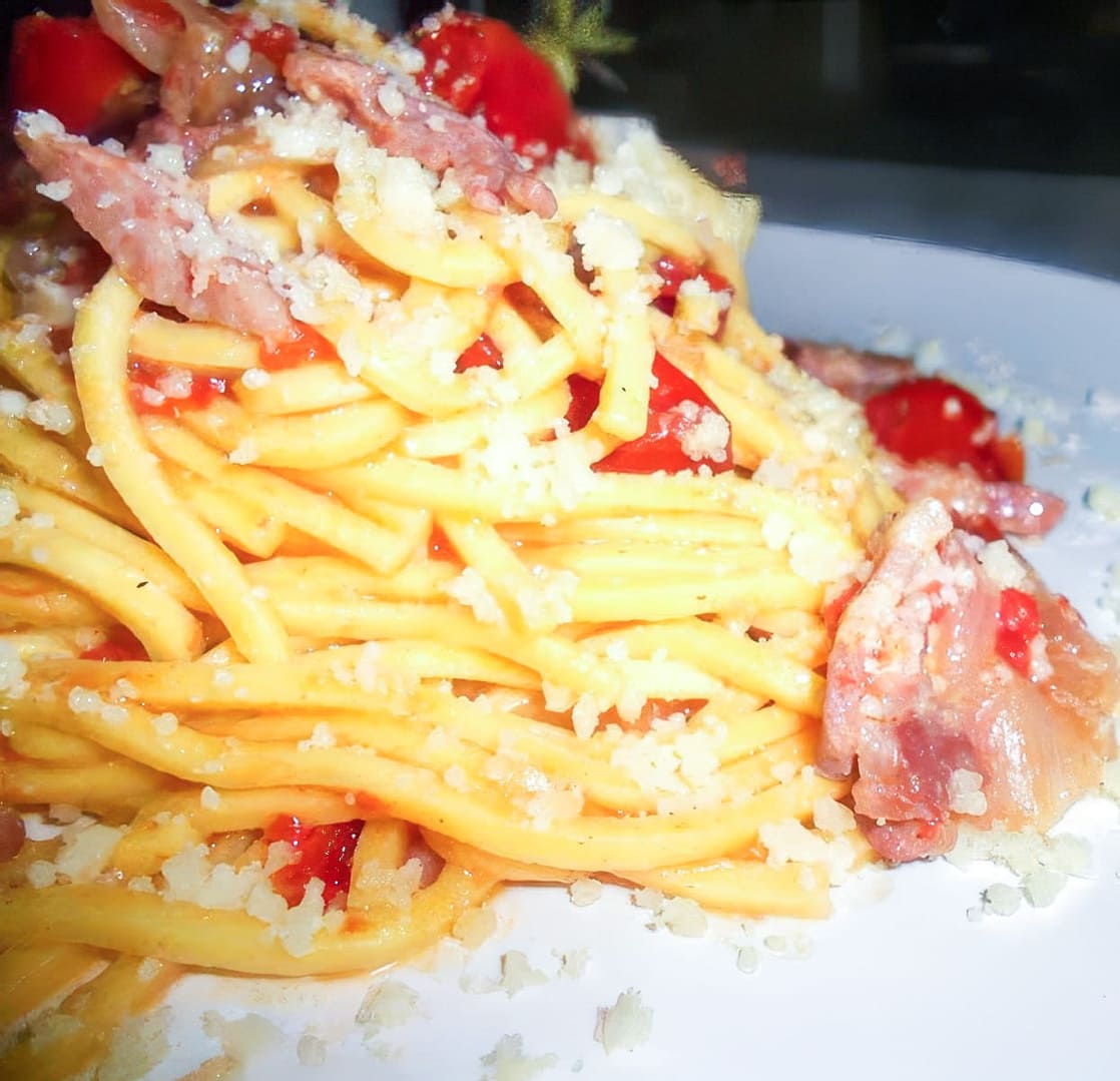 Spaghetti alla Chitarra…quasi Matriciana