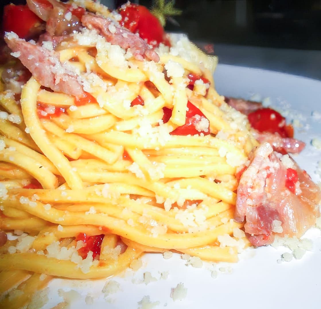 Spaghetti alla Chitarra...quasi Matriciana