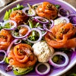 Insalata di salmone affumicato