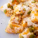 GNOCCHI DI ZUCCA CON CAPRINO E SEMI DI ZUCCA