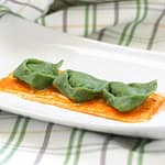 TORTELLONI DI RICOTTA CON CREMA DI PEPERONI