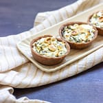 CESTINI AL FARRO CON TARASSACO E ROBIOLA