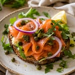 Crostini al salmone affumicato in stile irlandese