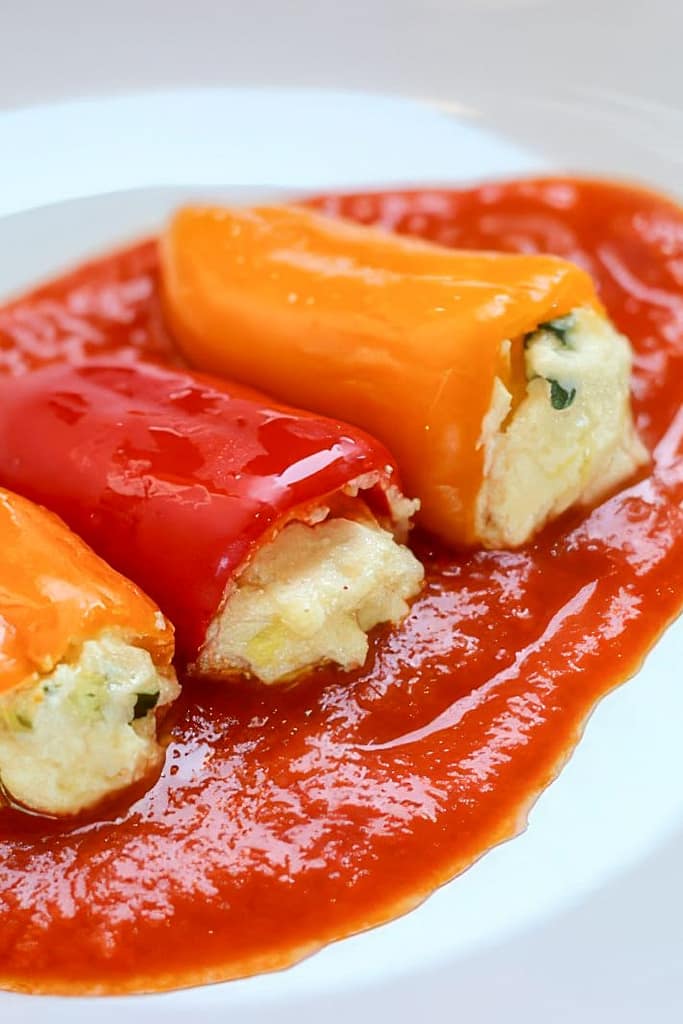 PEPERONI PIQUILLO RIPIENI DI CAPRINO
