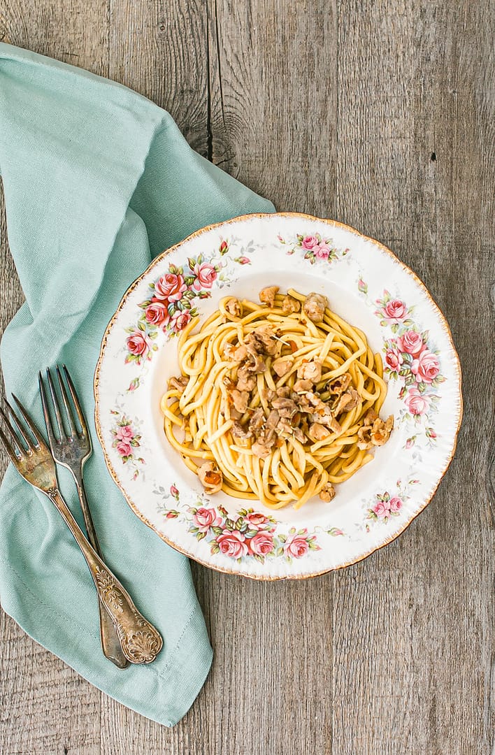 SPAGHETTI ALLA CHITARRA CON RAGÙ DI CONIGLIO