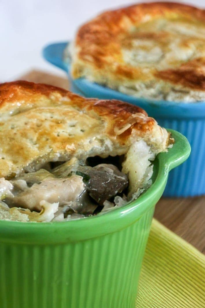 Chicken Pie con Porro e Funghi
