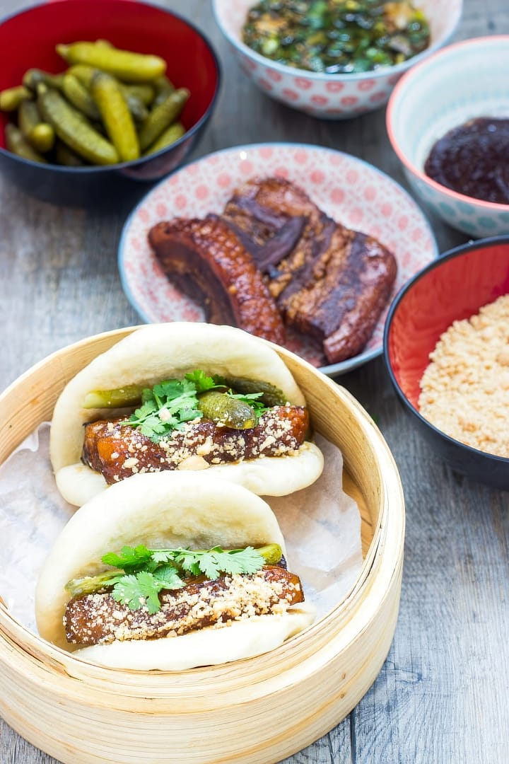 Gua Bao con Pancetta Glassata