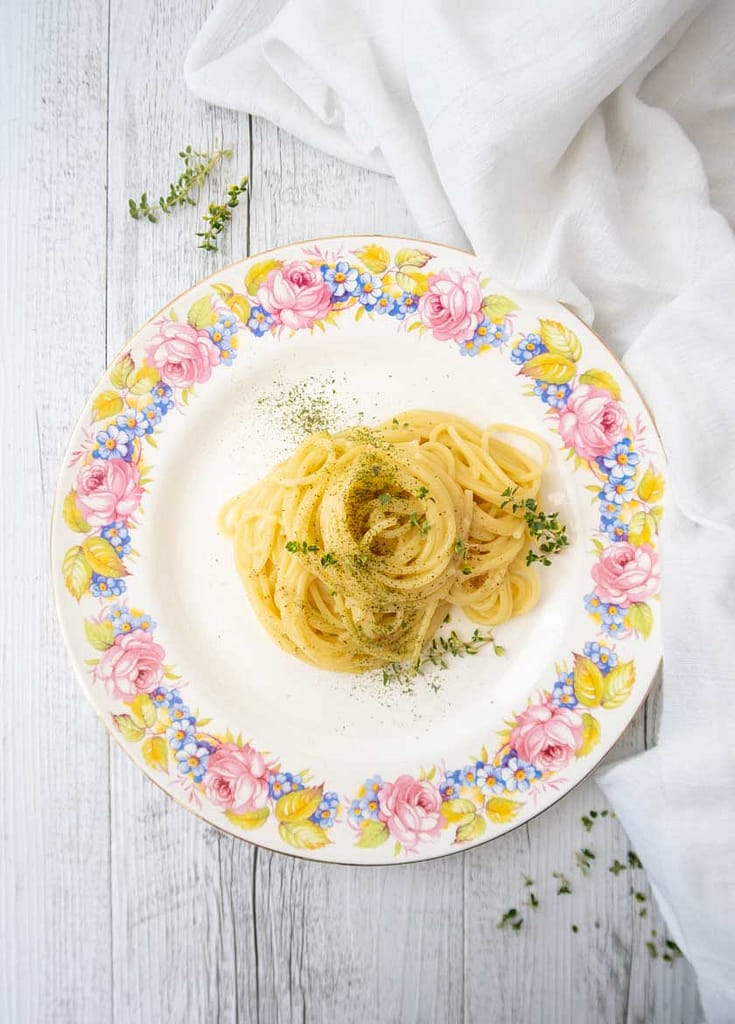 Spaghetti all'acqua di limone