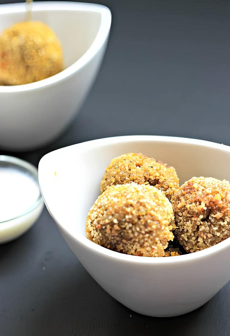 POLPETTE DI CURRY DI CECI E QUINOA