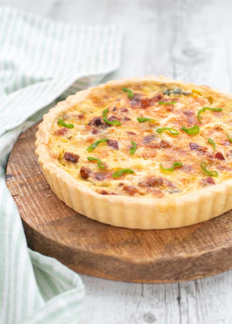 QUICHE ALLA CIPOLLA E PANCETTA