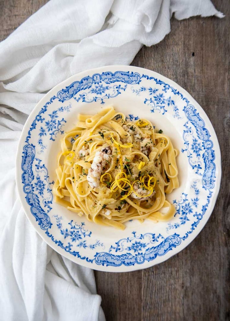 LINGUINE RISOTTATE CON LE CANOCCHIE