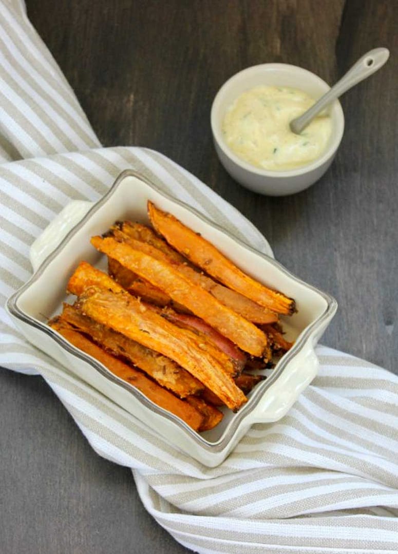 BASTONCINI DI PATATE DOLCI SPEZIATI