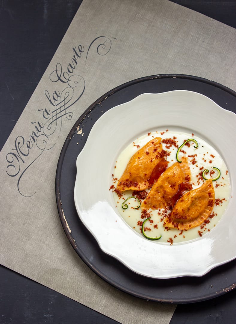 MEZZELUNE ALLA RICOTTA E ZUCCHINE