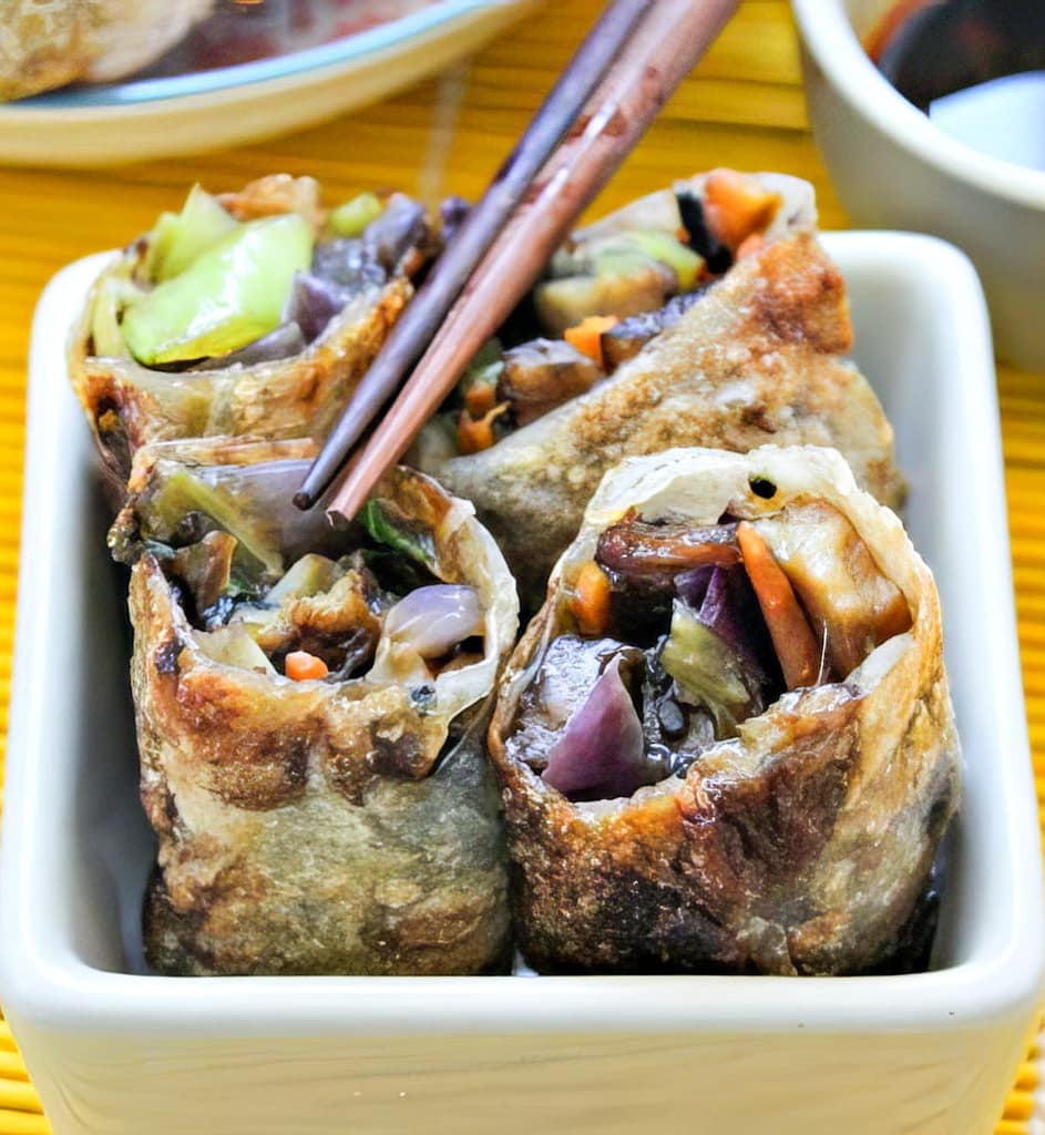 INVOLTINI VEGANI CON SALSA PICCANTE