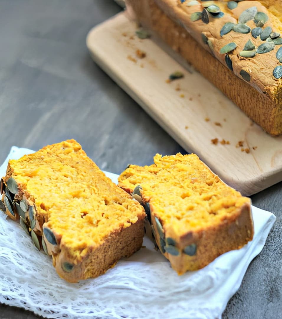 RICETTA PLUMCAKE INTEGRALE ZUCCA E ZENZERO