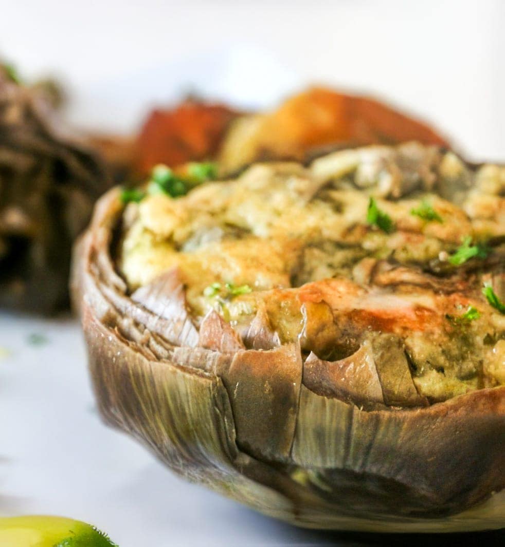 CARCIOFI RIPIENI DI RIGATINO